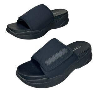 Vagabond Black Platform Slides